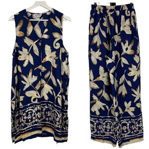 Vintage 80's A.K.F. New York Pant Set size Small